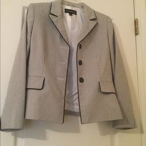 Evan Picone striped pants suit